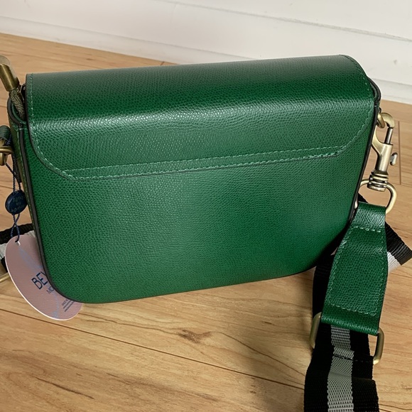 BEVINI Modena green genuine leather women crossbody bag - Picture 5 of 16